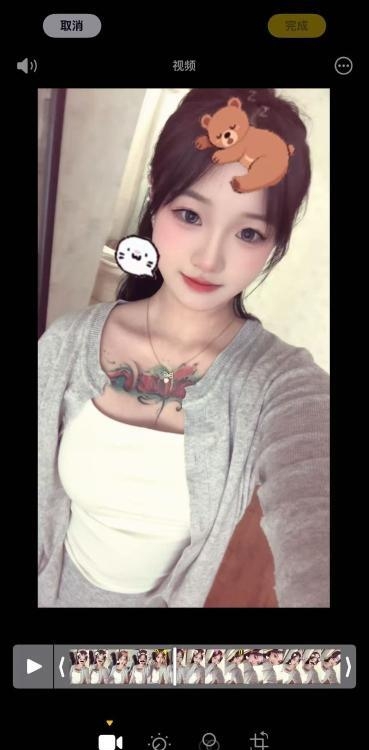 三点粉可爱型女孩泡泡